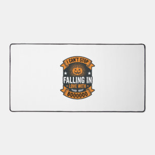 Halloween Pumpkin Falling In Love Vintage Shirt De Desk Mat