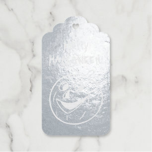 Halloween Pumpkin Foil Gift Tags