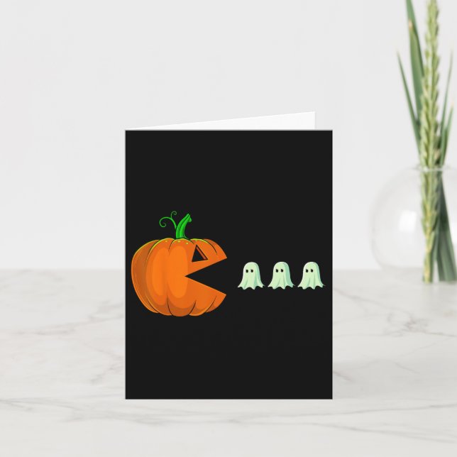 Halloween Pumpkin Fun Ghosts Boys Kids Women Men  Card (Front)
