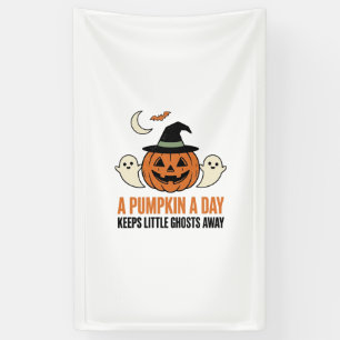 Halloween Pumpkin Funny Ghost Vintage Quote_1 Banner