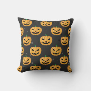 Halloween Pumpkin - Funny Pattern Throw Pillow