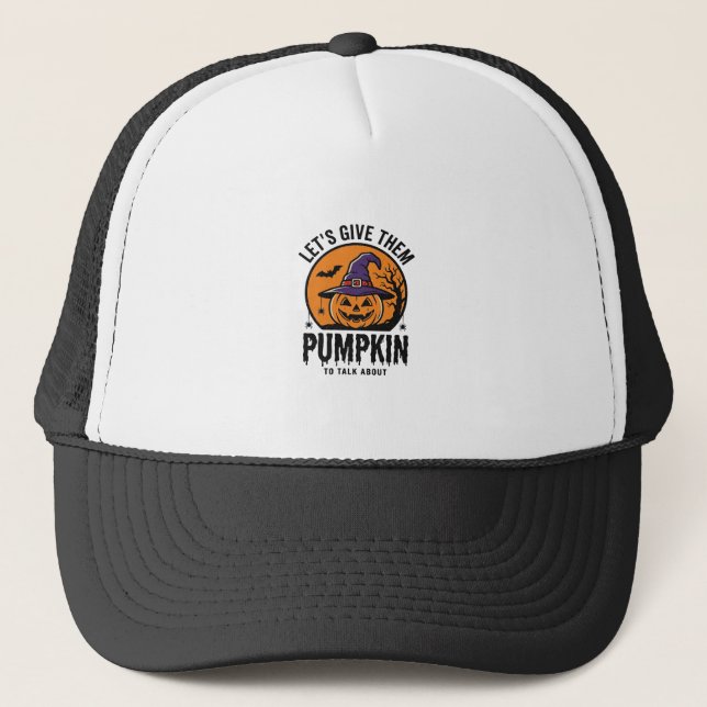 Halloween Pumpkin Funny Witch Hat Spooky Retro_1 (Front)