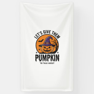 Halloween Pumpkin Funny Witch Hat Spooky Retro_1 Banner