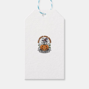 Halloween Pumpkin Ghost Vintage Engraving Shirt_1 Gift Tags