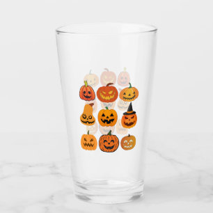 Halloween Pumpkin Glass Cup