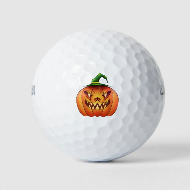 Halloween pumpkin golf balls (Front)