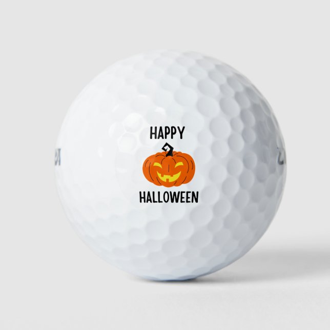 Halloween Pumpkin Golf Balls (Front)