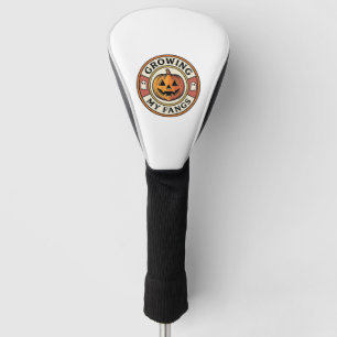Halloween Pumpkin Growing My Fangs Vintage Badge_1 Golf Head Cover