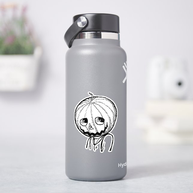Halloween pumpkin head (HydroFlask)