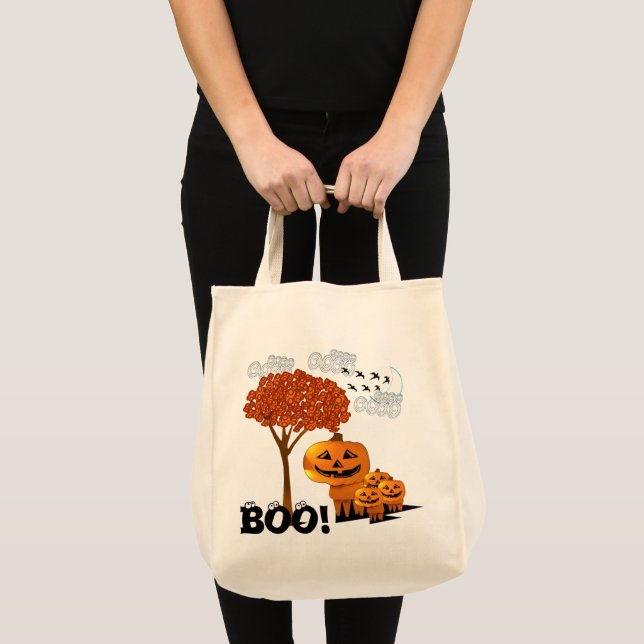 Halloween Pumpkin Heads - Tote Bag (Front (Product))