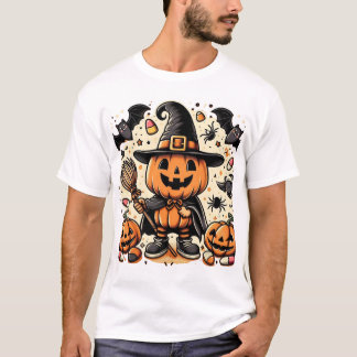 Halloween pumpkin holding groom  T-Shirt