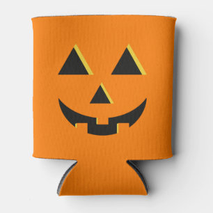 Halloween Pumpkin Jack-O-Lantern Can Cooler