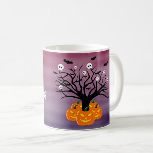 Halloween Pumpkin Jack o’ Lantern Dead Tree Coffee Mug