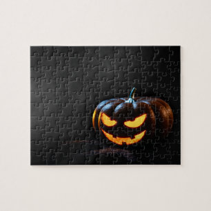 Halloween Pumpkin Jack-O-Lantern Spooky Jigsaw Puzzle