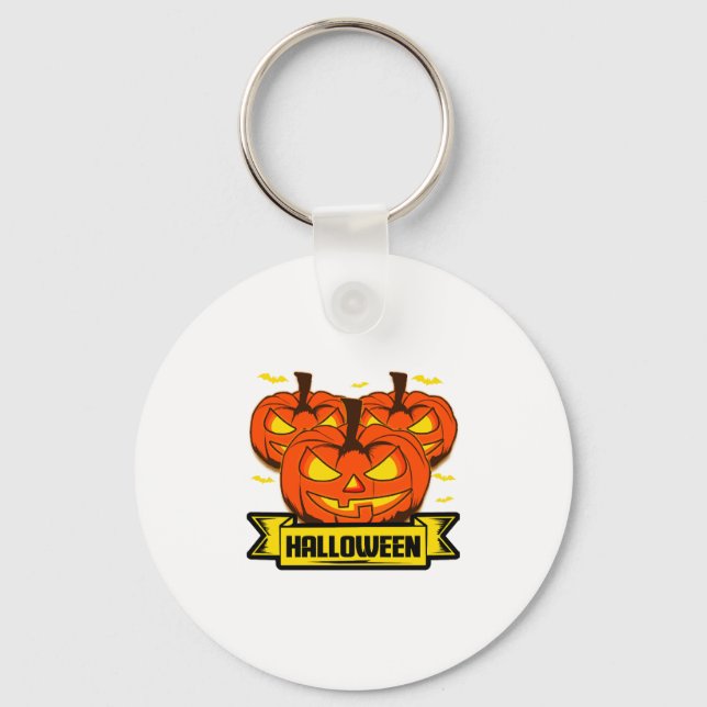 Halloween Pumpkin                            Keychain (Front)