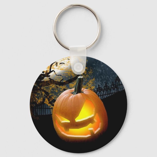 Halloween Pumpkin Keychain (Front)