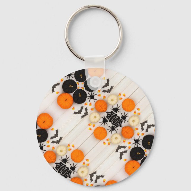 Halloween pumpkin keychain (Front)