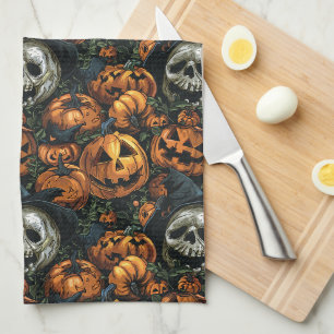 Halloween Pumpkin Kitchen Towel