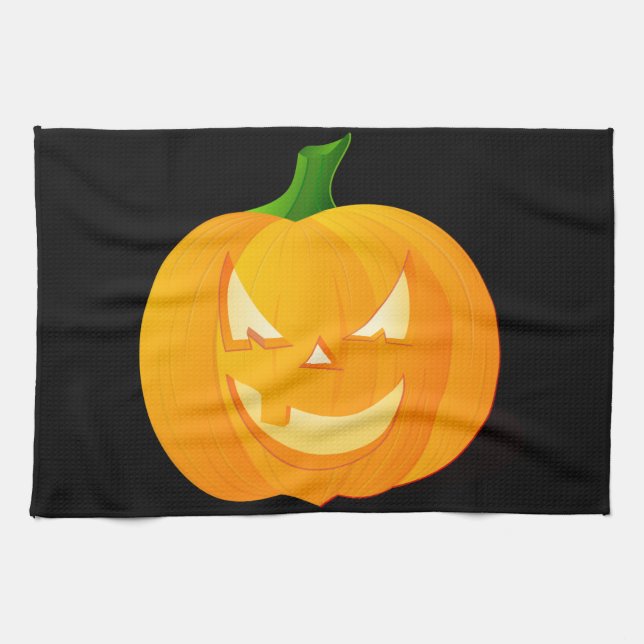 Halloween Pumpkin Kitchen Towels (Horizontal)