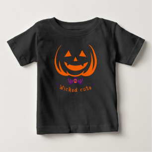 Halloween pumpkin lazy costume wicked cute baby T-Shirt