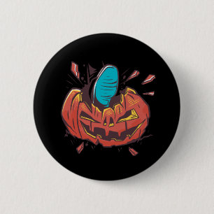 Halloween Pumpkin Lets Get Smashed 2 Inch Round Button