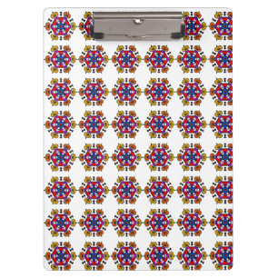 Halloween Pumpkin Mandala Clipboard