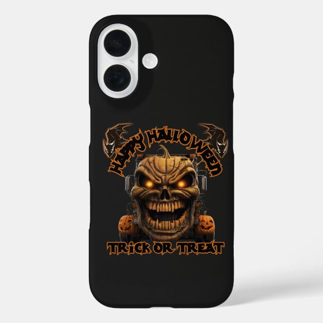 Halloween Pumpkin Monster Truck Spooky Haunted Nig Case-Mate iPhone Case (Back)