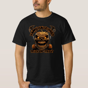 Halloween Pumpkin Monster Truck Spooky Haunted Nig T-Shirt
