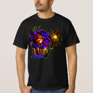 Halloween Pumpkin Monster with Lamp T-Shirt