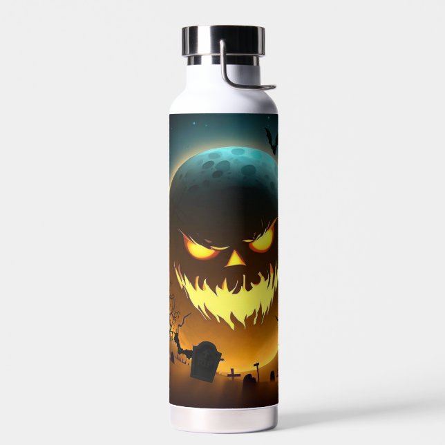 Halloween/pumpkin/moon/fall Water Bottle (Left)