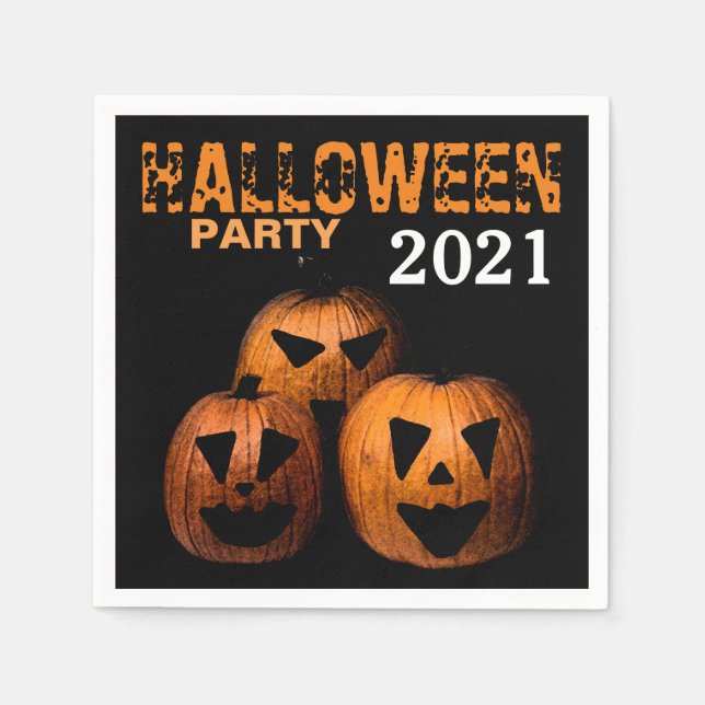 Halloween Pumpkin Napkin (Front)