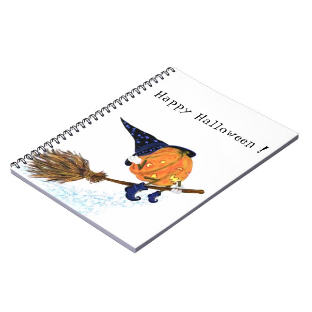 Halloween Pumpkin Notebook (Left Side)