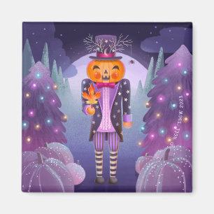 Halloween Pumpkin Nutcracker Magnet