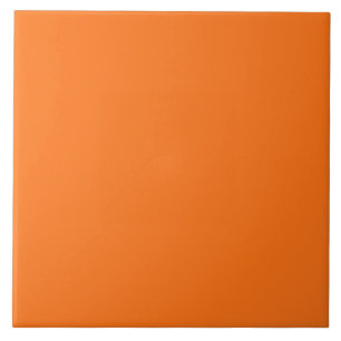 Halloween Pumpkin Orange solid color tile
