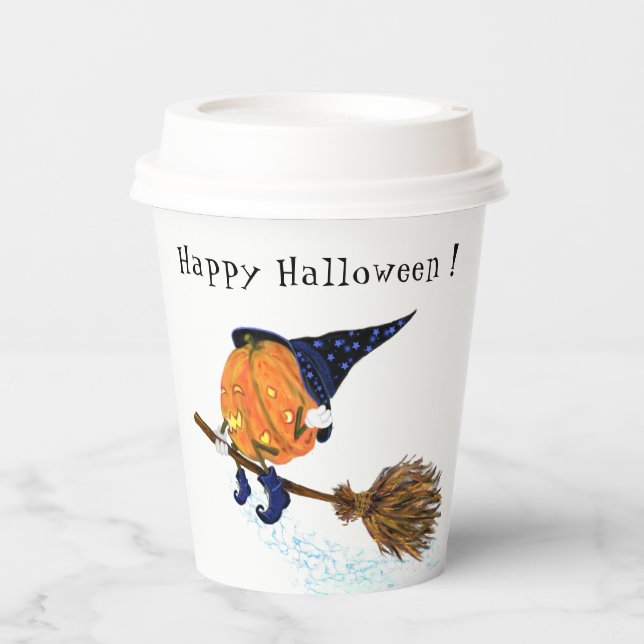 Halloween Pumpkin Paper Cups (Front)