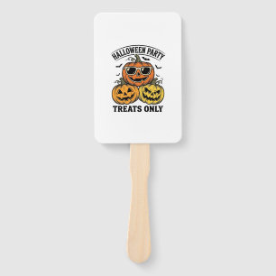 Halloween Pumpkin Party Vintage Jack O Lantern Shi Hand Fan
