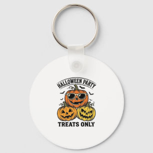 Halloween Pumpkin Party Vintage Jack O Lantern Shi Keychain