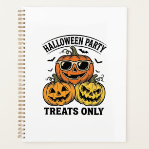 Halloween Pumpkin Party Vintage Jack O Lantern Shi Planner