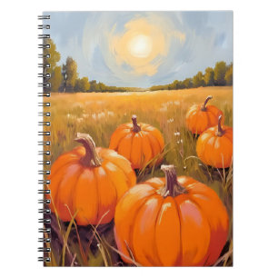 Halloween Pumpkin Patch Fall Autumn Notebook