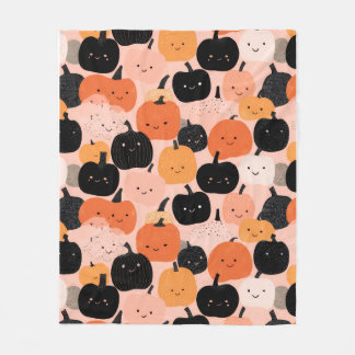 Halloween Pumpkin Patch Fleece Blanket