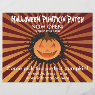 Halloween Pumpkin Patch Flyer