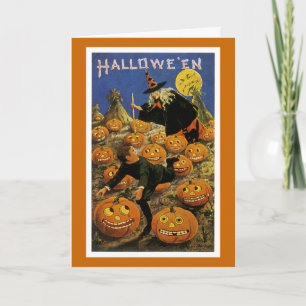Halloween Pumpkin Patch Nightmare Card