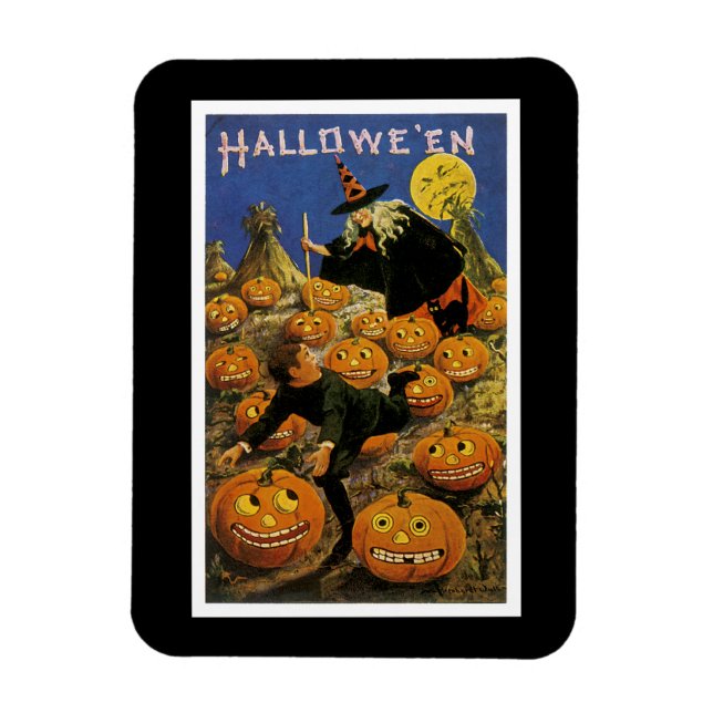 Halloween Pumpkin Patch Nightmare Magnet (Vertical)