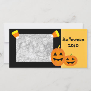 Halloween Pumpkin Patch Photo Card