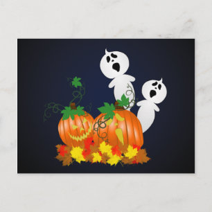 Halloween Pumpkin Patch Postcard