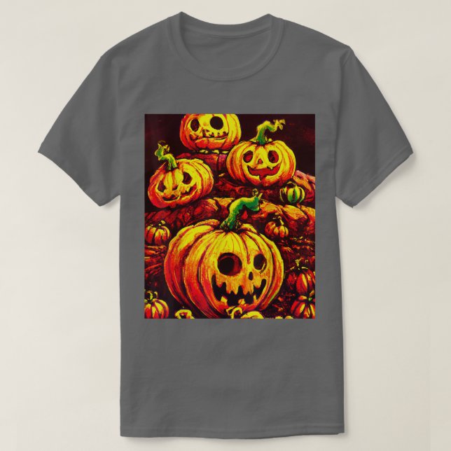 Halloween Pumpkin Patch  T-Shirt (Design Front)
