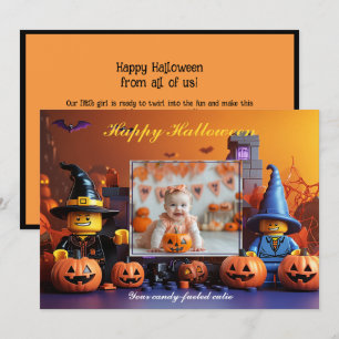Halloween pumpkin Patch Trick-or-Treaters Card