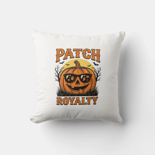 Halloween Pumpkin Patch Vintage Jack O Lantern Shi Throw Pillow