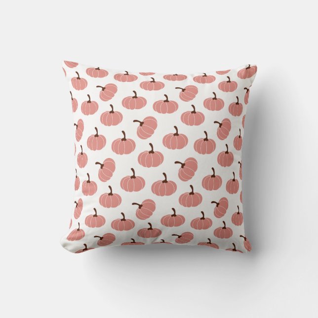 Halloween Pumpkin Pattern 4  Throw Pillow (Front)