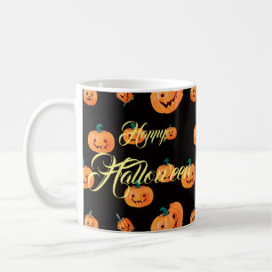 Halloween Pumpkin Pattern Coffee Mug